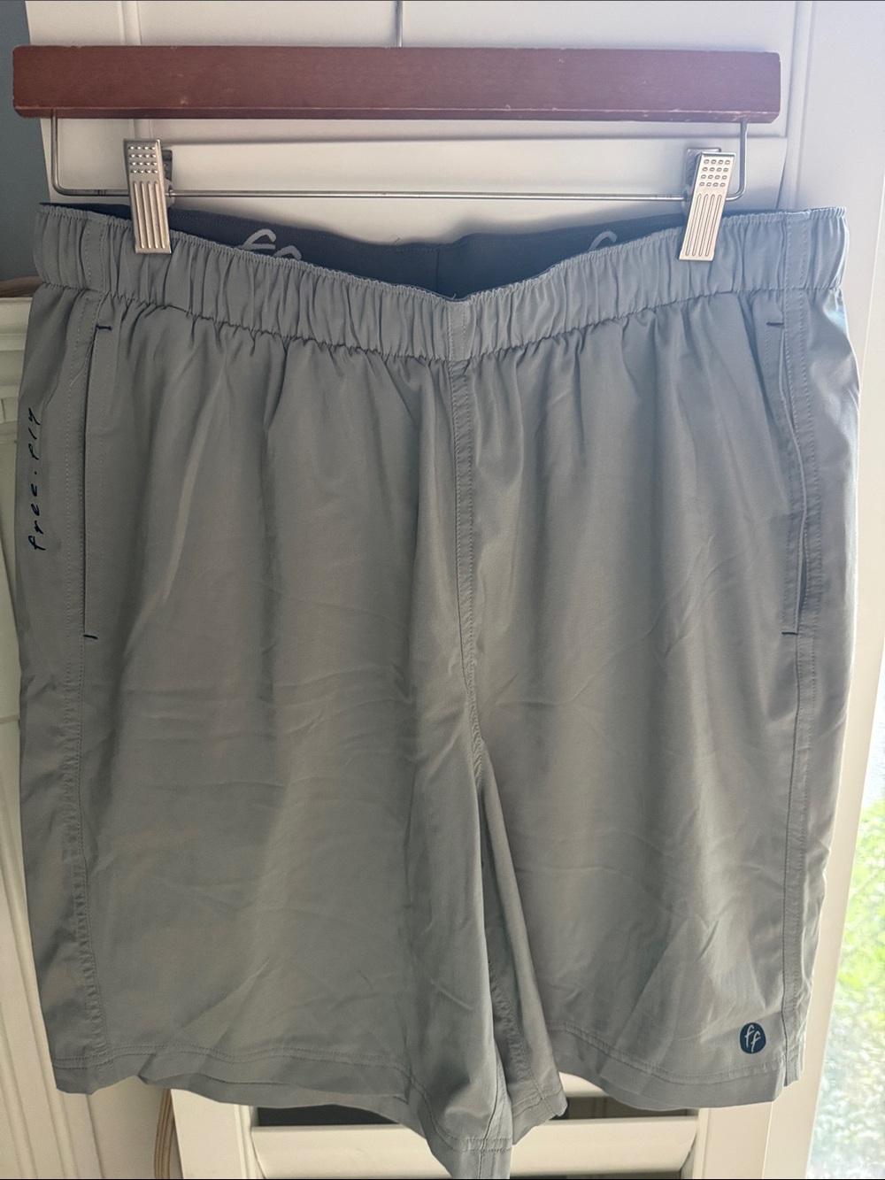 Free Fly Apparel Men's Gray Performance Athletic Shorts